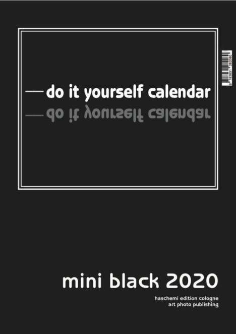 Mini Black 2022 – Blanko Mini A4 Format, Kalender