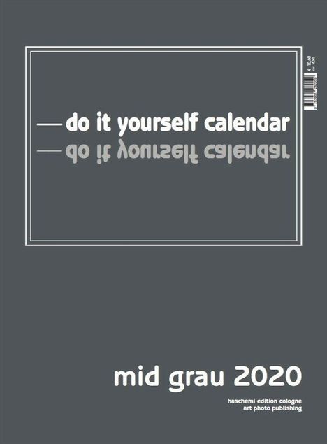 Mini Grau 2022 – Blanko Mini A4 Format, Kalender