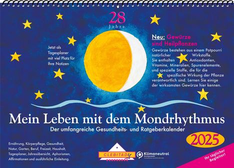Edith Stadig: Stadig, E: Leben mit d. Mondrhythmus 2023/Aufstellkal., Kalender