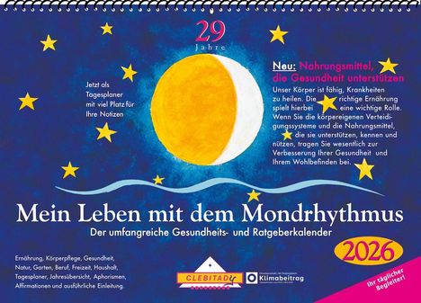 Edith Stadig: Mein Leben mit dem Mondrhythmus 2026, Kalender