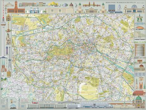 Gerd Gauglitz: Berliner Wahrzeichenplan, Karten