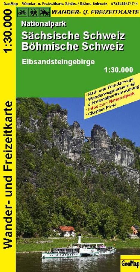 Nationalpark Sächsische Schweiz, Böhmische Schweiz - Wanderkarte 1 : 30 000, Karten