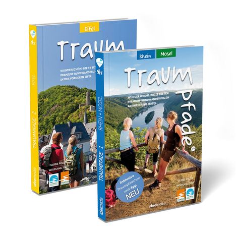 Wolfgang Todt: Traumpfade Geschenk-Set. Zwei Bände mit 37 Top-Touren an Rhein, Mosel und in der Eifel. Detail-Karten, GPS-Daten und Höhenprofile., Buch