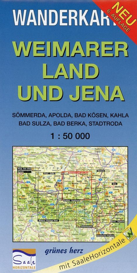 Weimarer Land und Jena 1 : 50 000 Wanderkarte, Karten
