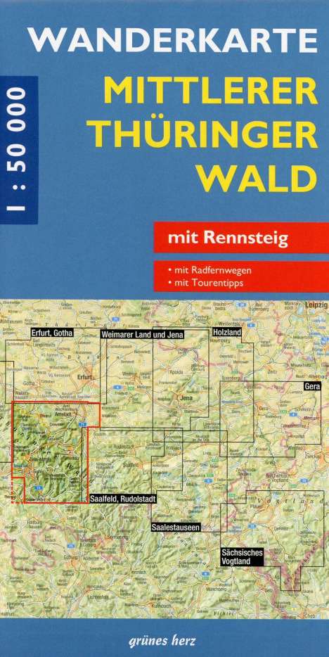 Mittlerer Thüringer Wald 1 : 50 000 Wanderkarte, Karten