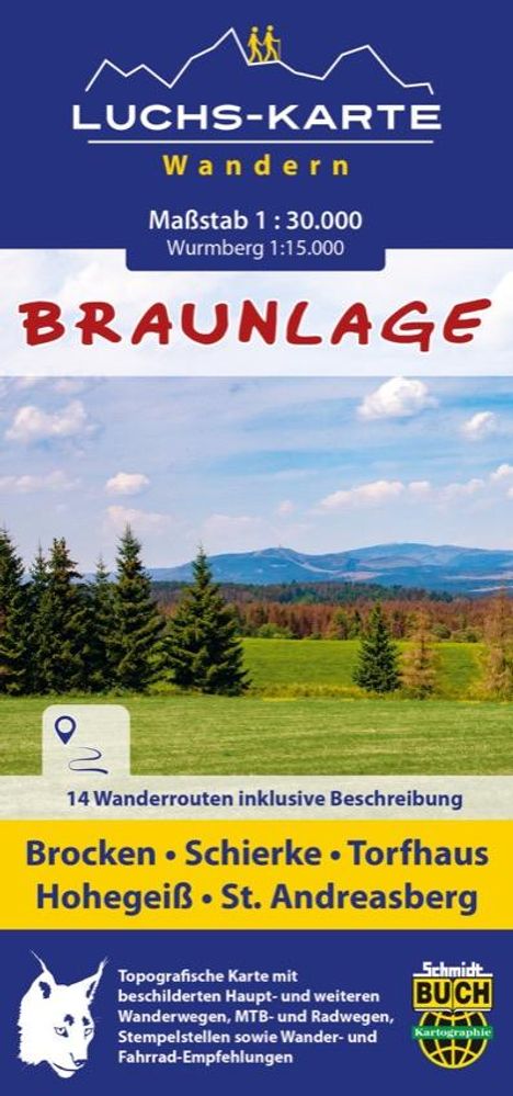 Bernhard Spachmüller: Luchskarte Braunlage, Karten