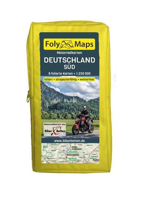 FolyMaps Motorradkarten Deutschland Süd 1 : 250 000, Karten