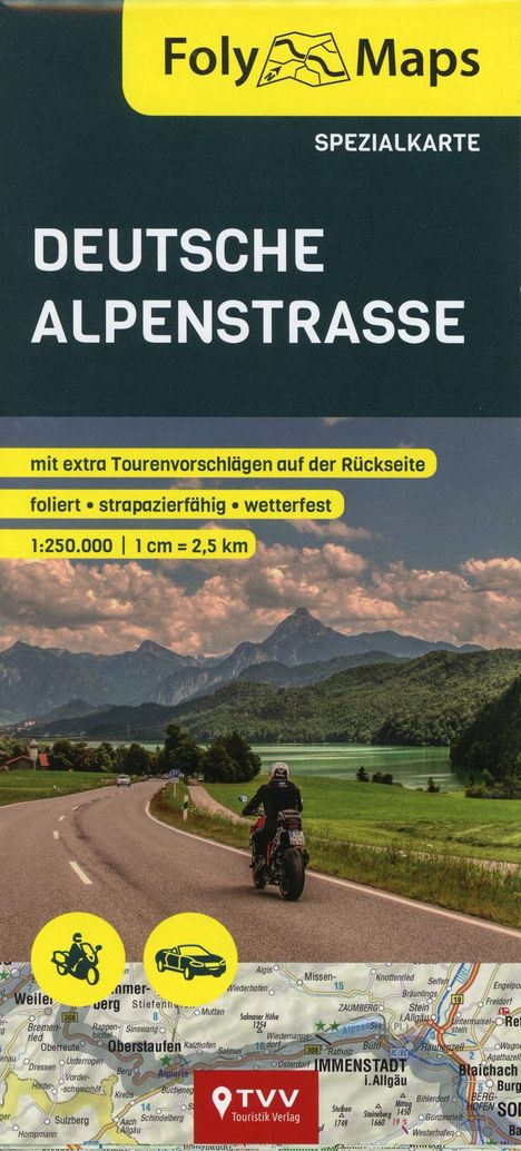 FolyMaps Deutsche Alpenstraße Spezialkarte, Karten