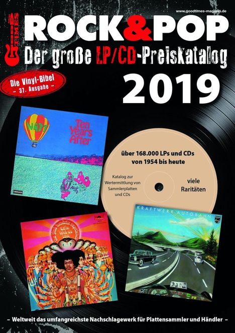 Martin Reichold: Der große Rock &amp; Pop LP/CD Preiskatalog 2019, Buch