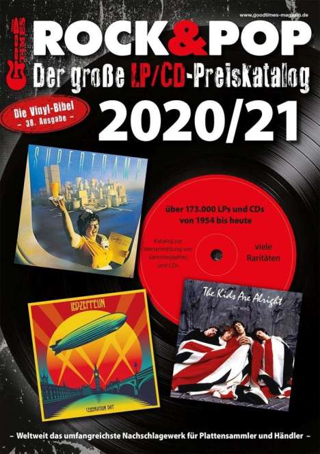 Der große Rock &amp; Pop LP/CD Preiskatalog 2020/21, Buch
