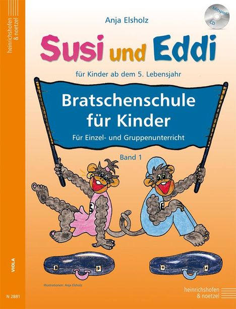 Anja Elsholz: Susi und Eddi: Bratschenschule für Kinder, Buch