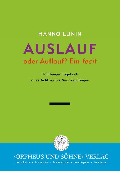 Hanno Lunin: Auslauf, Buch