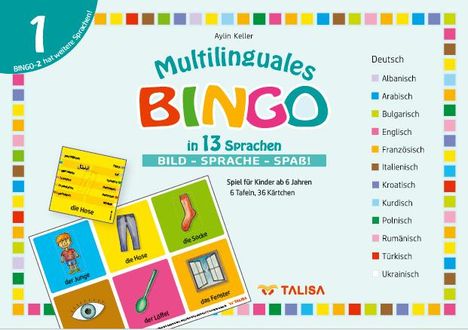 Aylin Keller: Multilinguales BINGO in 13 Sprachen (Nr.1), Buch