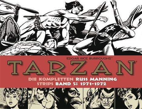 Edgar Rice Burroughs: Tarzan: Die kompletten Russ Manning Strips / Band 5 1971 - 1972, Buch