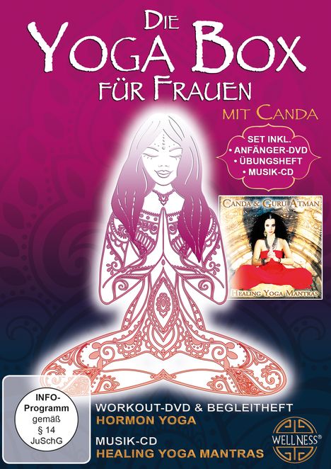 Die Yoga Box für Frauen, 1 DVD und 1 CD
