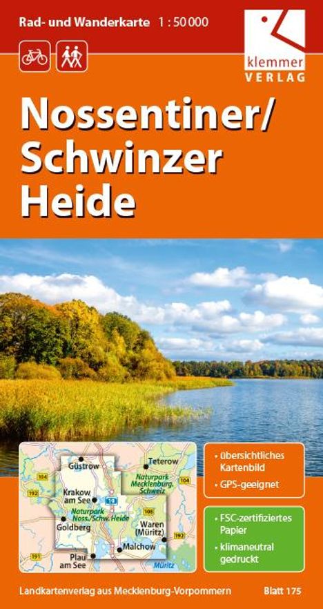 Rad- und Wanderkarte Nossentiner/Schwinzer Heide 1:50.000, Karten