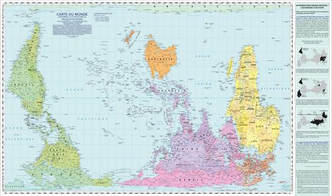 Carte du Monde, Conforme à la surface reelle, Projektion Peters, Echelle de surface 1:635500000 Millions, Karten