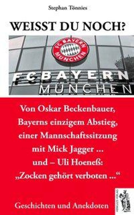 Stephan Tönnies: Tönnies, S: FC Bayern München, Buch