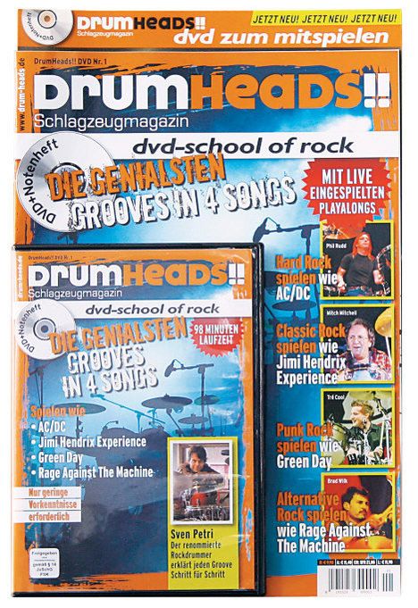 Sven Petri: DrumHeads!! - School of Rock (+Begleitheft), DVD