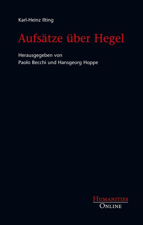 Karl-Heinz Ilting: Aufsätze über Hegel, Buch