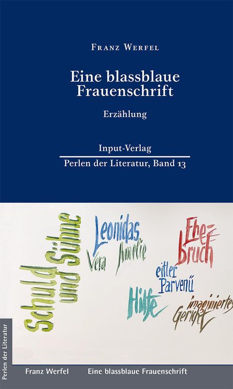 Franz Werfel: Eine blassblaue Frauenschrift, Buch