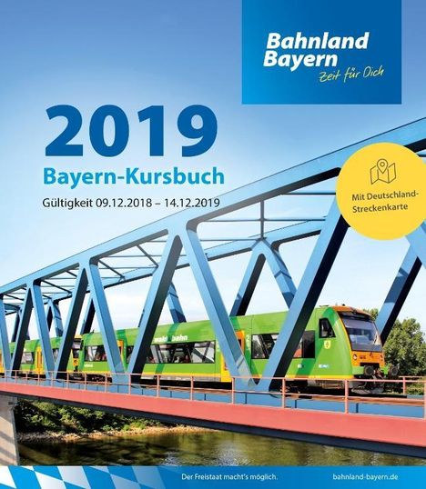 Bayern-Kursbuch 2019, Buch