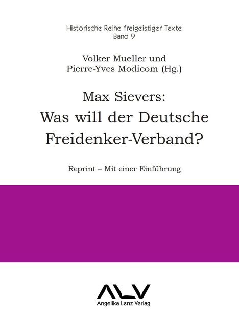 Max Sievers: Was will der Deutsche Freidenker-Verband?, Buch