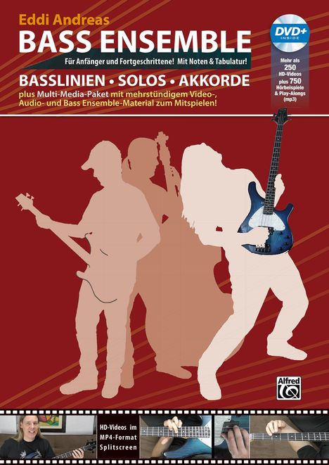 Eddi Andreas: Bass Ensemble - plus Multi-Media-Paket mit mehrstündigem Video-, Audio- und Bass Ensemble-Material zum Mitspielen!, Buch