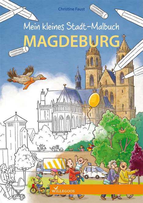 Mein kleines Stadt-Malbuch Magdeburg, Buch