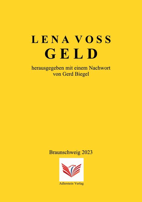 Lena Voss: Geld, Buch