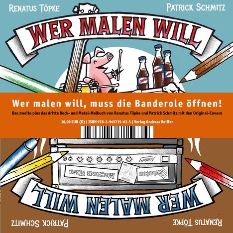 Wer malen will, muss die Banderole öffnen! 2 Bände, Buch