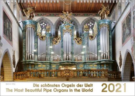 Peter Bach jr.: Bach jr. , P: Orgelkalender, ein Musik-Kalender 2021, DIN A3, Kalender