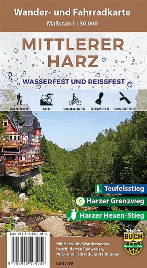 Mittlerer Harz, Karten