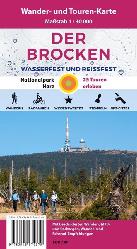 Bernhard Spachmüller: Der Brocken 1:30 000, Karten
