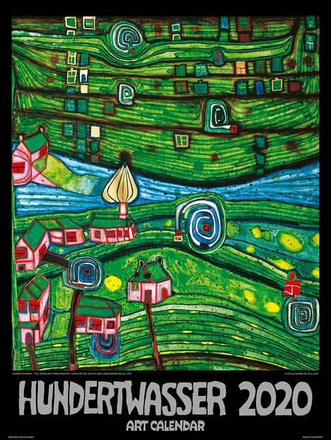 Großer Hundertwasser Art Calendar 2020, Diverse