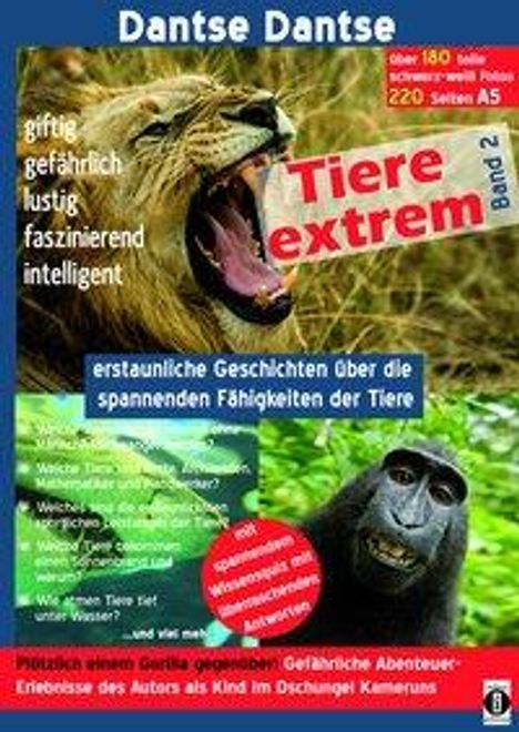 Dantse Dantse: Dantse, D: Tiere extrem Band 2/ Gorilla s/w, Buch