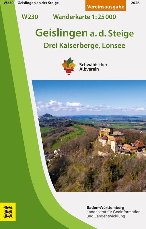 W230 Geislingen a. d. Steige - Drei Kaiserberge, Lonsee, Karten