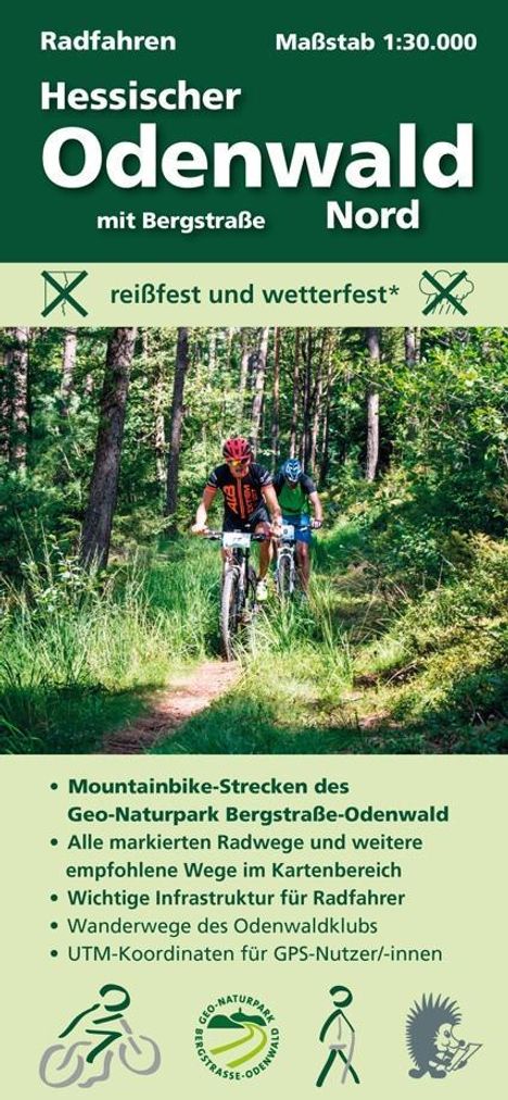 Michael Messer: Radfahren, Hessischer Odenwald Nord mit Bergstraße, Karten