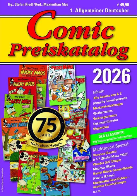 Stefan Riedl: Comic Preiskatalog 2026 HC, Buch