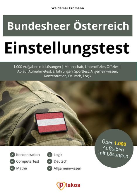 Waldemar Erdmann: Einstellungstest Bundesheer Österreich, Buch