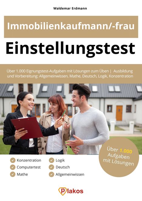 Waldemar Erdmann: Einstellungstest Immobilienkaufmann / Immobilienkauffrau, Buch