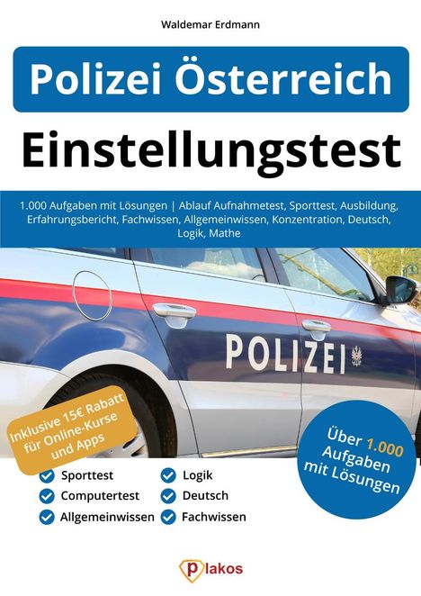 Waldemar Erdmann: Einstellungstest Polizei Österreich, Buch