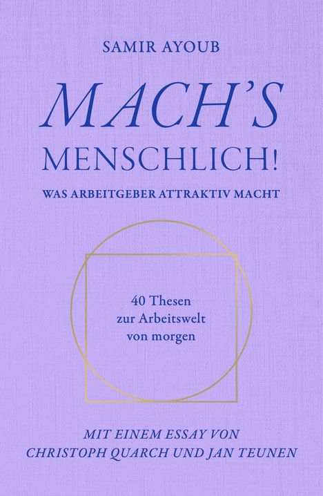 Samir Ayoub: Mach's Menschlich!, Buch