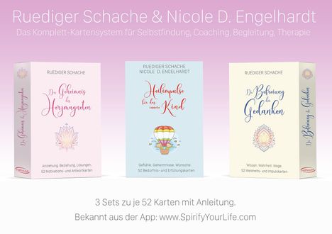 Ruediger Schache: Therapiekarten-Set aus 3 x 52 Karten mit Anleitung, Buch