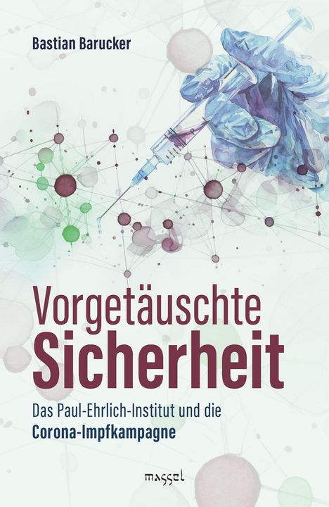 Titel: "Vorgetäuschte Sicherheit". Illustration zeigt abstrakte, verbundenen Kreise in Grün- und Blautönen.
