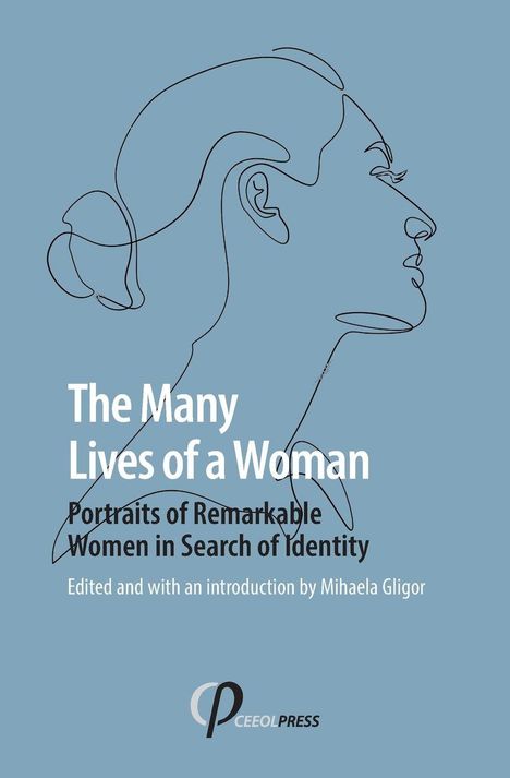 "The Many Lives of a Woman. Portraits of Remarkable Women in Search of Identity. Linienzeichnung eines Frauengesichts."