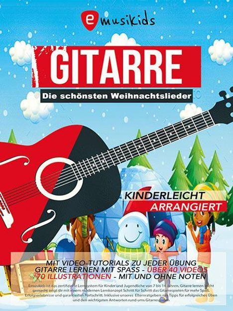 Sebastian Schulz: Die schönsten Weihnachtslieder für Gitarre einfach arrangiert, Buch