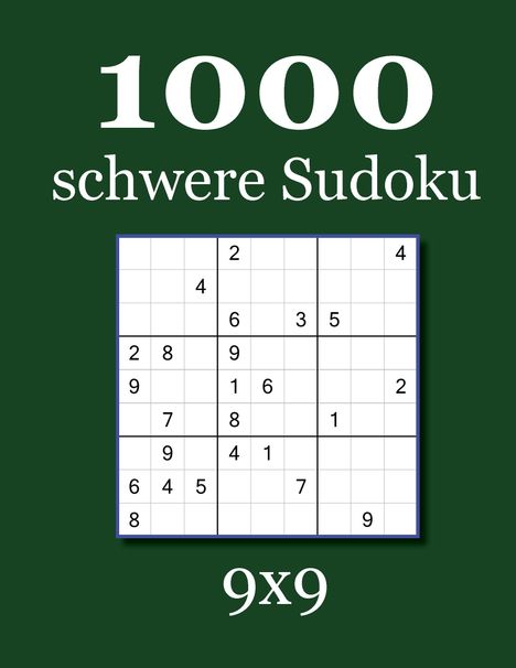 David Badger: 1000 schwere Sudoku 9x9, Buch