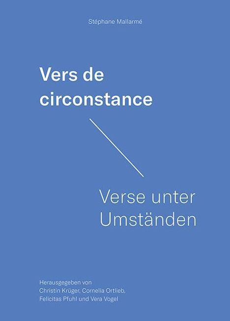 Stéphane Mallarmé: Vers de circonstance - Verse unter Umständen, Buch