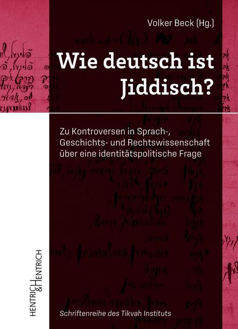 Wie deutsch ist Jiddisch?, Buch
